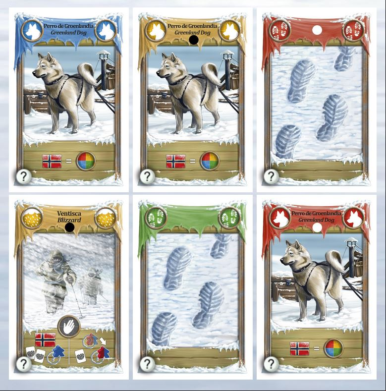 2 rows with 3 cards each after player took the first rightmost card in the second row
