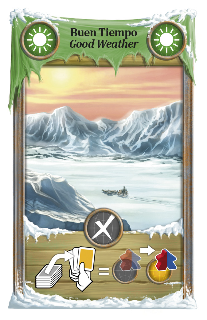 Good Weather card, green