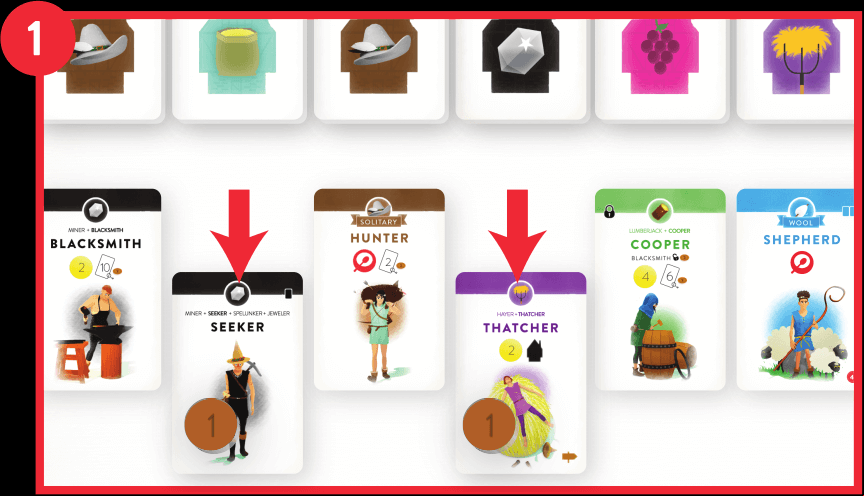 Discard villagers with coins